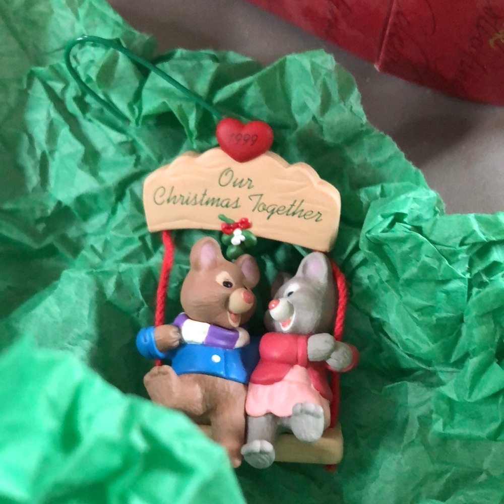 1999 Hallmark Keepsake Ornament Our Christmas Together Ornament